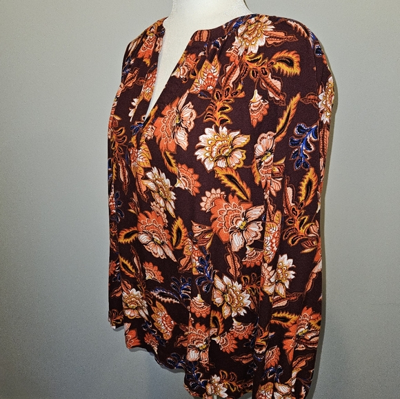 Old Navy Womens Long Sleeve Split Neck Top Size Large - Picture 4 of 5